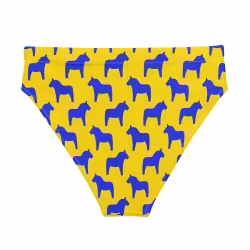 Bikinitrosa - Sverigehästar - Gul/Blå