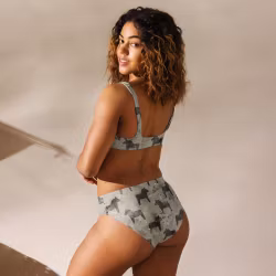 Bikini High Waist - Dalahästar - Greige