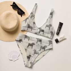 Bikini High Waist - Dalahästar - Cream