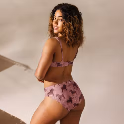 Bikini High Waist - Dalahästar - Hallon
