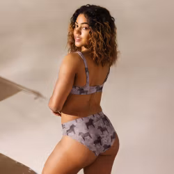 Bikini High Waist - Dalahästar - Lila