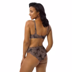 Bikini High Waist - Dalahästar - Choklad