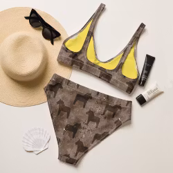 Bikini High Waist - Dalahästar - Brownie