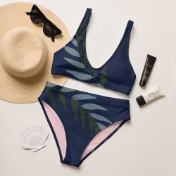 Bikini - High waist - Leaf