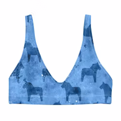 Bikini Top - Dalahästar - Blå