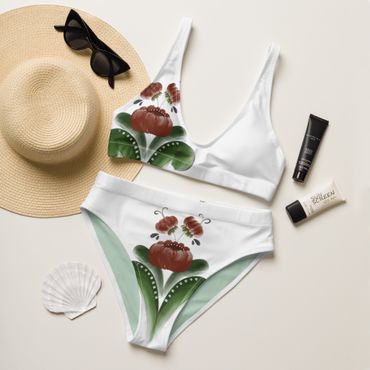 Bikini High Waist - Kurbits - vit