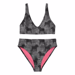 Bikini High Waist - Dalahästar - Svart