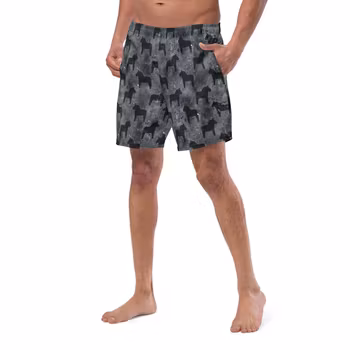 Badshorts - Dalahästar - Svart