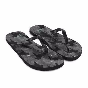 Flip-Flops - Dalahästar - Svart