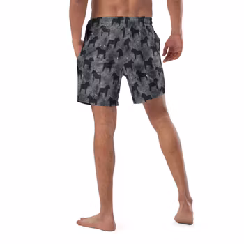 Badshorts - Dalahästar - Svart