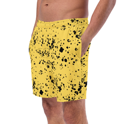 Badshorts - Splatter - Gul/svart