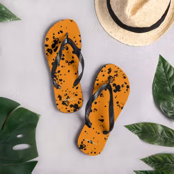 Flip-Flops - Splatter - orange/svart