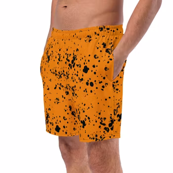 Badshorts - Splatter - Orange/svart