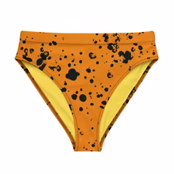 Bikinitrosa - Splatter - Orange/Svart