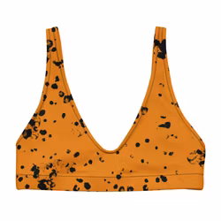 Bikini Top - Splatter - Orange/Svart