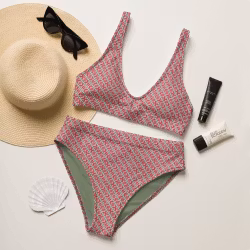 Bikini High Waist - Leksandsband randig