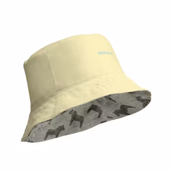 Vändbar Solhatt - Dalahästar - Army/Cumulus