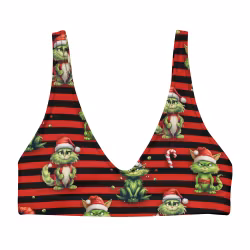 Bikini Top - Ugly Christmas Cats