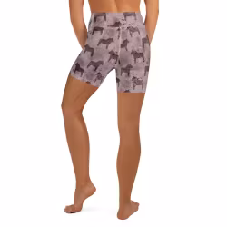 Bikini/Yoga Shorts - Dalahästar Lila