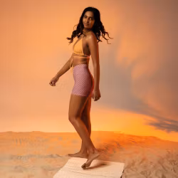Bikini/Yoga Shorts - Leksandsband randig