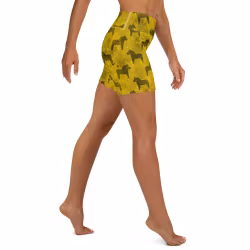 Bikini/Yoga Shorts - Dalahästar Gul