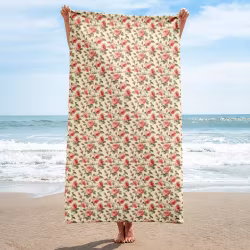 Handduk 150x75 cm - Rose rose