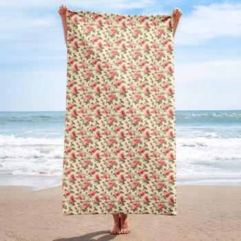 Handduk 150x75 cm - Rose rose