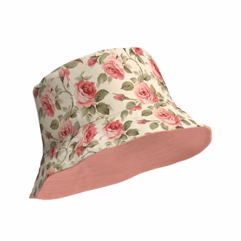 Vändbar solhatt - Rose rose