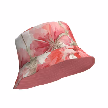 Vändbar solhatt - Pelargon