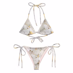 Trekantsbikini - Marmor