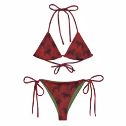 Trekantsbikini - Dalahästar - Lingon