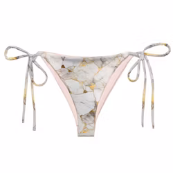 Trekantsbikini underdel - Marmor