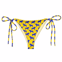 Trekantsbikini underdel - Sverigehästar Gulblå