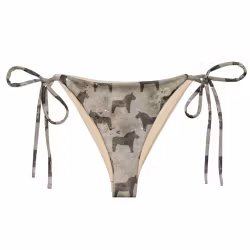 Trekantsbikini underdel - Dalahästar - Greige