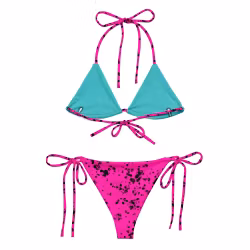 Trekantsbikini - Cerise splatter