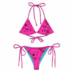 Trekantsbikini - Cerise splatter