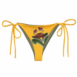 Trekantsbikini underdel - Kurbits - Gul