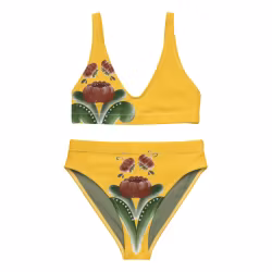 Bikini High Waist - Kurbits - gul