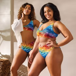 Bikini High Waist - Regnbåge - Flakes