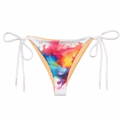 Trekantsbikini underdel - Regnbåge - Splash