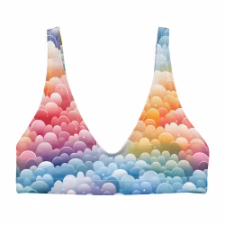 Bikini Top - Regnbåge - Moln