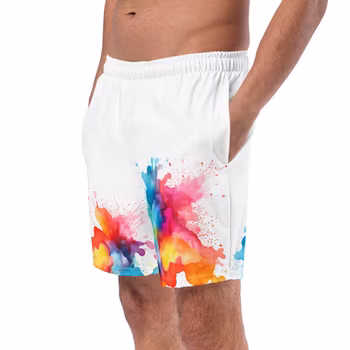 Badshorts - Regnbåge - Splash