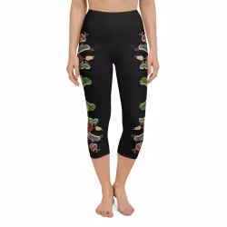 Yoga Capri Leggings - Kurbits svart