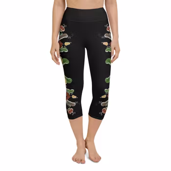 Yoga Capri Leggings - Kurbits svart
