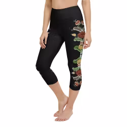 Yoga Capri Leggings - Kurbits svart