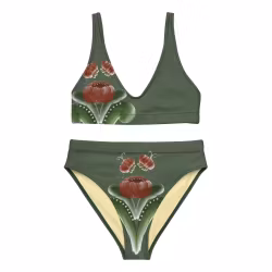Bikini High Waist - Kurbits - Grön