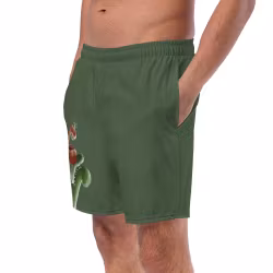 Badshorts - Kurbits - Grön
