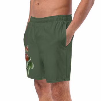 Badshorts - Kurbits - Grön