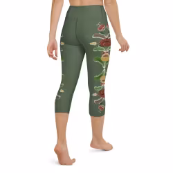 Yoga Capri Leggings - Kurbits - Grön