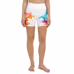 Bikini/Yoga Shorts - Regnbåge - Splash